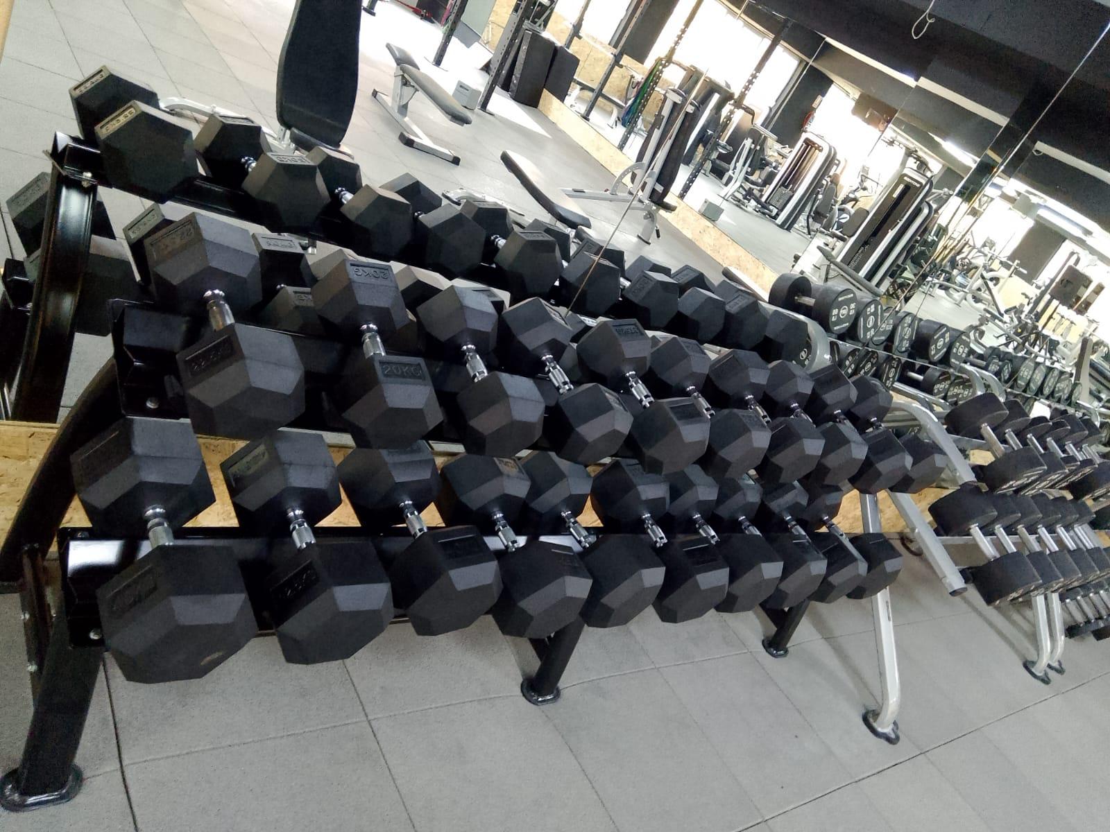 Rack de mancuernas